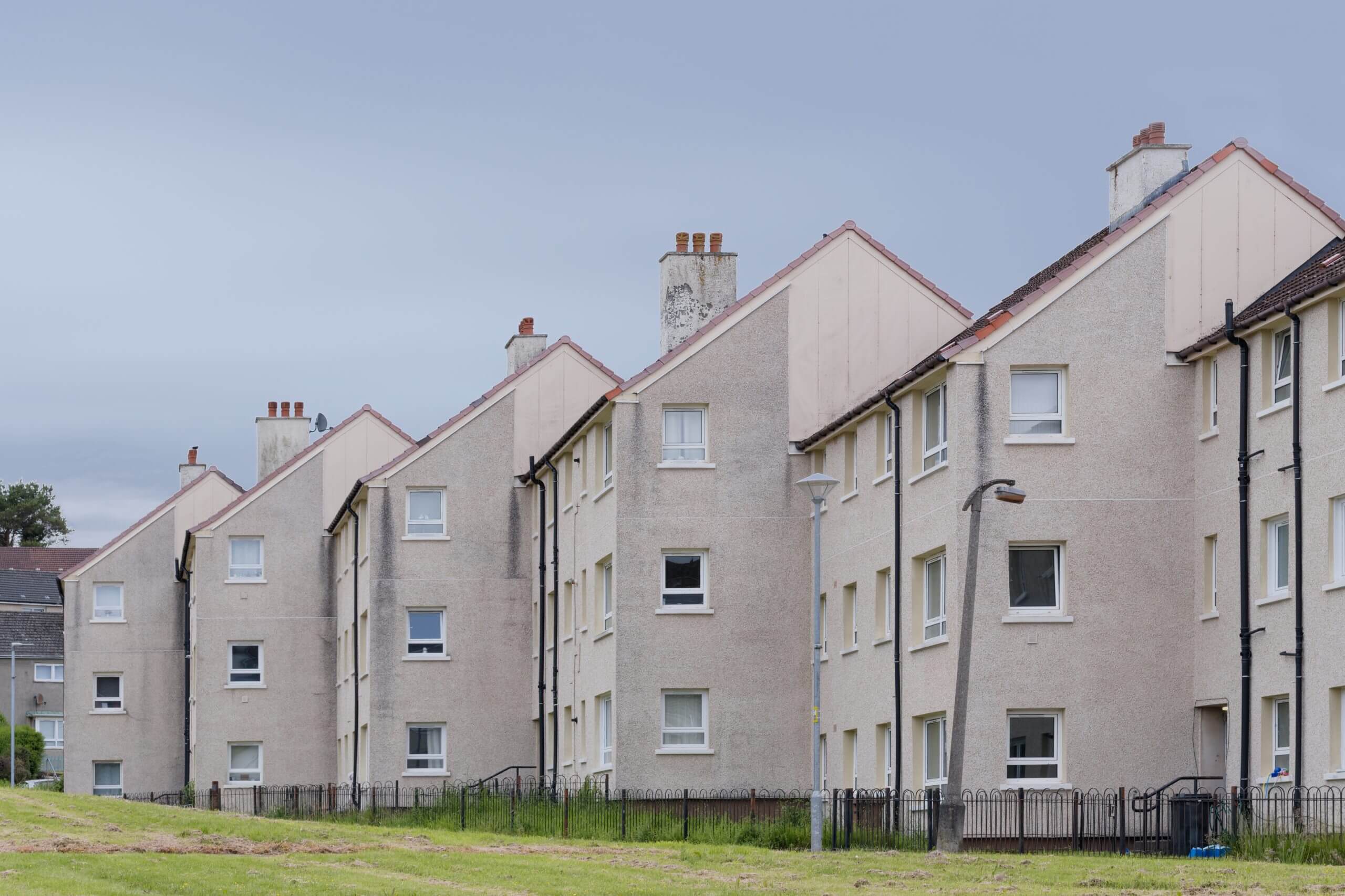 Row of houses on a residential street